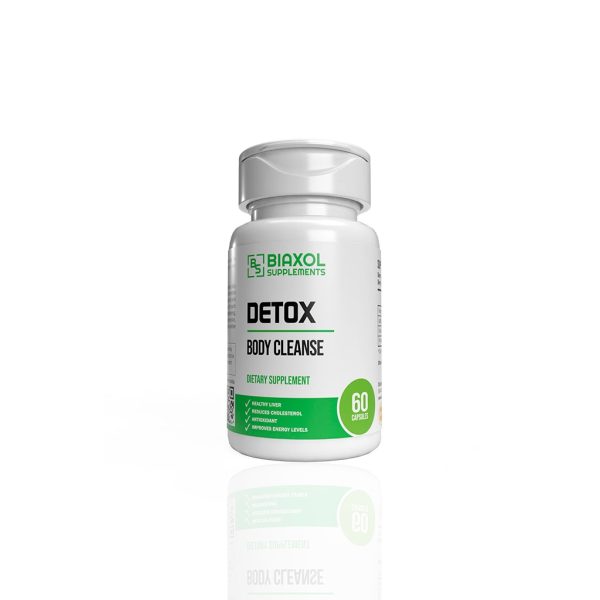 Detox (60 capsules) Biaxol Supplements emballage du médicament